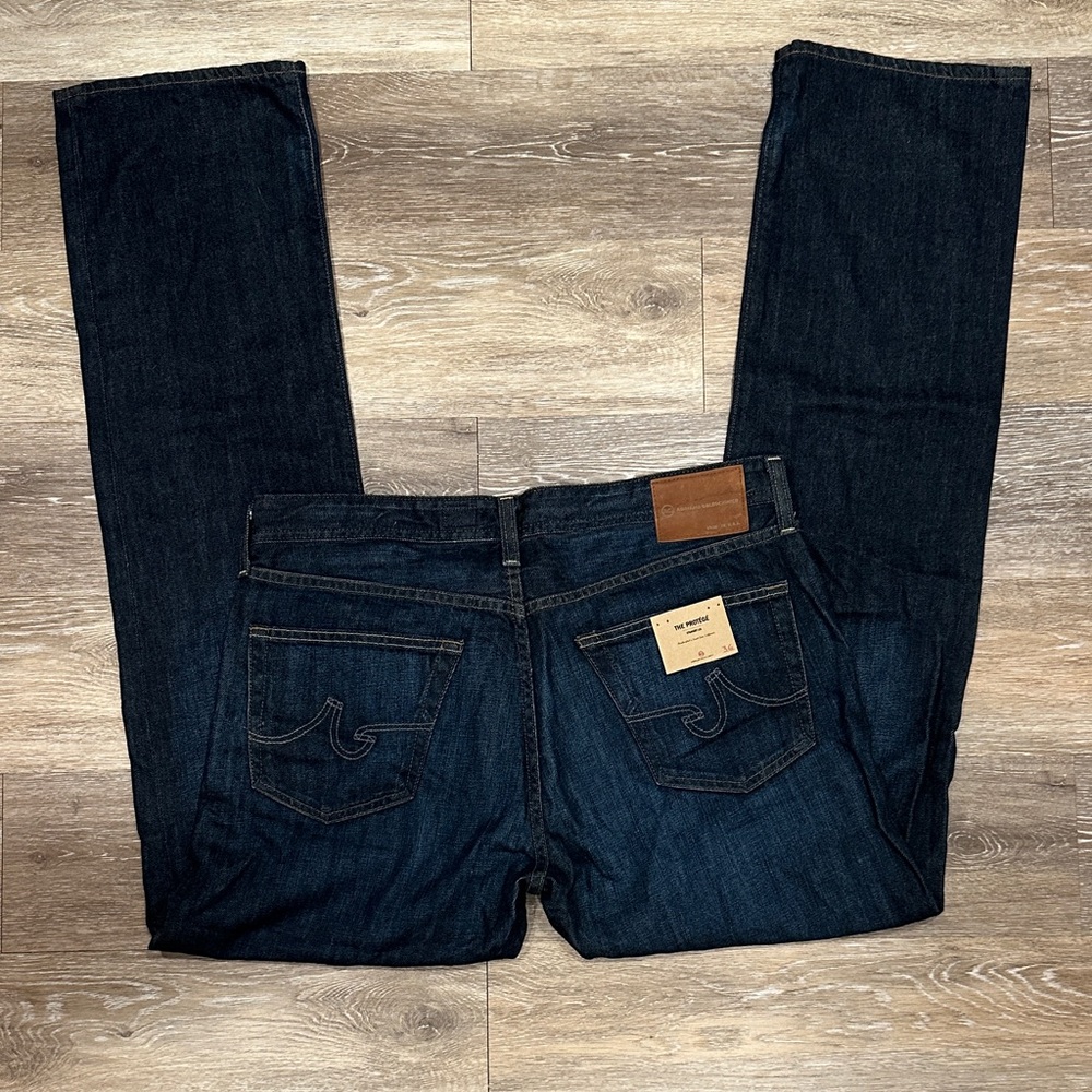 NWT! AG Adriano Goldschmied Deep Indigo Straight Jeans